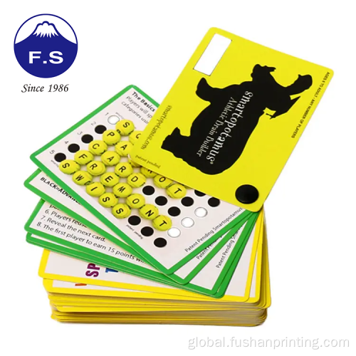 Game Paper Card CMYK Customized Logo Paper Toys Playing Card Supplier